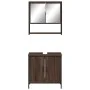 2-piece bathroom furniture set in oak brown plywood by , Bathroom furniture - Ref: Foro24-3214664, Price: 104,73 €, Discount: %