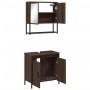 2-teiliges Badezimmermöbel-Set aus eichenbraunem Sperrholz von , Badezimmermöbel - Ref: Foro24-3214664, Preis: 106,40 €, Raba...