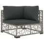6-teiliges Gartenmöbel-Set und graue synthetische Rattankissen von vidaXL, Gartensets - Ref: Foro24-46811, Preis: 390,73 €, R...
