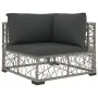 Set de muebles de jardín 6 pzas y cojines ratán sintético gris de vidaXL, Conjuntos de jardín - Ref: Foro24-46811, Precio: 41...
