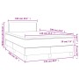 Box spring bed with mattress and LED dark green velvet 120x190cm by , Beds and slatted bases - Ref: Foro24-3270150, Price: 36...