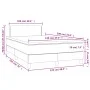 Box spring bed with mattress and LED dark green velvet 120x190cm by , Beds and slatted bases - Ref: Foro24-3270150, Price: 39...