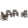 Gartenstühle 4 Einheiten aus massivem Tannenholz von , Gartenstühle - Ref: Foro24-3207128, Preis: 434,74 €, Rabatt: %