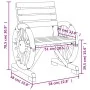 Gartenstühle 4 Einheiten aus massivem Tannenholz von , Gartenstühle - Ref: Foro24-3207128, Preis: 434,74 €, Rabatt: %