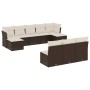10-teilige Gartensofagarnitur und braune synthetische Rattankissen von , Gartensets - Ref: Foro24-3218293, Preis: 599,64 €, R...