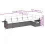 6-teiliges Gartensofa-Set und braune synthetische Rattankissen von , Gartensets - Ref: Foro24-3220192, Preis: 411,01 €, Rabat...