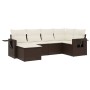 6-piece garden sofa set and brown synthetic rattan cushions by , Garden sets - Ref: Foro24-3220462, Price: 371,09 €, Discount: %