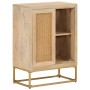 Iron and solid mango wood sideboard 55x30x76 cm by , Lockers and storage cabinets - Ref: Foro24-372020, Price: 127,67 €, Disc...