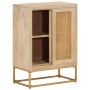 Iron and solid mango wood sideboard 55x30x76 cm by , Lockers and storage cabinets - Ref: Foro24-372020, Price: 127,67 €, Disc...