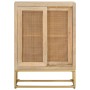 Iron and solid mango wood sideboard 55x30x76 cm by , Lockers and storage cabinets - Ref: Foro24-372020, Price: 127,67 €, Disc...