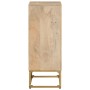 Iron and solid mango wood sideboard 55x30x76 cm by , Lockers and storage cabinets - Ref: Foro24-372020, Price: 127,67 €, Disc...