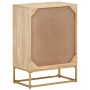 Iron and solid mango wood sideboard 55x30x76 cm by , Lockers and storage cabinets - Ref: Foro24-372020, Price: 127,67 €, Disc...