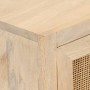 Iron and solid mango wood sideboard 55x30x76 cm by , Lockers and storage cabinets - Ref: Foro24-372020, Price: 127,67 €, Disc...