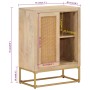 Iron and solid mango wood sideboard 55x30x76 cm by , Lockers and storage cabinets - Ref: Foro24-372020, Price: 127,67 €, Disc...