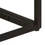 Solid mango wood and black iron console table 90x30x76 cm by , Side tables - Ref: Foro24-372003, Price: 107,41 €, Discount: %