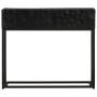 Mesa consola madera maciza de mango y hierro negro 90x30x76 cm by , Lockers and storage cabinets - Ref: Foro24-372008, Price:...