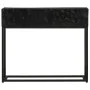 Mesa consola madera maciza de mango y hierro negro 90x30x76 cm by , Lockers and storage cabinets - Ref: Foro24-372008, Price:...