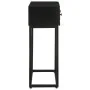 Mesa consola madera maciza de mango y hierro negro 90x30x76 cm by , Lockers and storage cabinets - Ref: Foro24-372008, Price:...