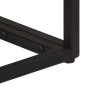 Mesa consola madera maciza de mango y hierro negro 90x30x76 cm by , Lockers and storage cabinets - Ref: Foro24-372008, Price:...