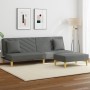 2-seater sofa bed with pillows and stool in dark gray fabric by , Sofas - Ref: Foro24-3216256, Price: 301,30 €, Discount: %