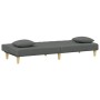 2-seater sofa bed with pillows and stool in dark gray fabric by , Sofas - Ref: Foro24-3216256, Price: 301,30 €, Discount: %