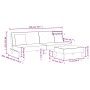 2-seater sofa bed with pillows and stool in dark gray fabric by , Sofas - Ref: Foro24-3216256, Price: 301,30 €, Discount: %