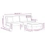 2-seater sofa bed with pillows and stool in dark gray fabric by , Sofas - Ref: Foro24-3216256, Price: 296,51 €, Discount: %
