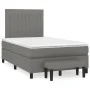 Box spring bed with dark gray fabric mattress 120x190 cm by , Beds and slatted bases - Ref: Foro24-3270370, Price: 441,34 €, ...
