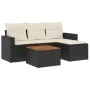 5-piece garden furniture set and black synthetic rattan cushions by , Garden sets - Ref: Foro24-3256420, Price: 288,32 €, Dis...