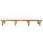 Tumbona plegable con cojín madera maciza de acacia de vidaXL, Tumbonas - Ref: Foro24-46490, Precio: 220,20 €, Descuento: %
