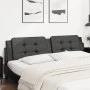 Cabecero de cama acolchado cuero sintético negro 200 cm de , Cabeceros y pies de cama - Ref: Foro24-374883, Precio: 57,11 €, ...