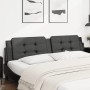 Gepolstertes Bettkopfteil aus schwarzem Kunstleder, 200 cm von , Kopf- und Fußteile - Ref: Foro24-374883, Preis: 58,49 €, Rab...