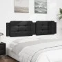 Cabecero de cama acolchado cuero sintético negro 200 cm de , Cabeceros y pies de cama - Ref: Foro24-374883, Precio: 57,11 €, ...