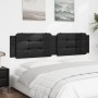 Gepolstertes Bettkopfteil aus schwarzem Kunstleder, 200 cm von , Kopf- und Fußteile - Ref: Foro24-374883, Preis: 58,49 €, Rab...