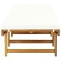 Folding sun lounger with solid acacia wood cushion by vidaXL, Loungers - Ref: Foro24-46490, Price: 266,96 €, Discount: %