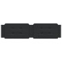 Cabecero de cama acolchado cuero sintético negro 200 cm de , Cabeceros y pies de cama - Ref: Foro24-374883, Precio: 58,04 €