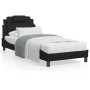 Cama con colchón cuero sintético negro 80x200 cm de , Camas y somieres - Ref: Foro24-3208754, Precio: 259,45 €, Descuento: %