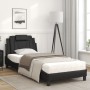Cama con colchón cuero sintético negro 80x200 cm de , Camas y somieres - Ref: Foro24-3208754, Precio: 259,45 €, Descuento: %