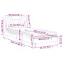 Bed with black synthetic leather mattress 80x200 cm by , Beds and slatted bases - Ref: Foro24-3208754, Price: 259,45 €, Disco...
