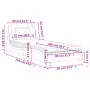 Bed with black synthetic leather mattress 80x200 cm by , Beds and slatted bases - Ref: Foro24-3208754, Price: 254,95 €, Disco...