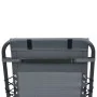 Textilene gray garden chair headrest 40x7.5x15 cm by vidaXL, Cushions for chairs and sofas - Ref: Foro24-47931, Price: 16,86 ...