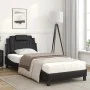 Bett mit schwarzer Kunstledermatratze 90x190 cm von , Betten und Lattenroste - Ref: Foro24-3208761, Preis: 256,67 €, Rabatt: %