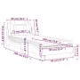 Bett mit schwarzer Kunstledermatratze 90x190 cm von , Betten und Lattenroste - Ref: Foro24-3208761, Preis: 256,67 €, Rabatt: %