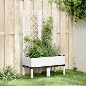 Pflanzgefäß mit weißem PP-Gitter 80x40x142 cm von , Töpfe und Pflanzgefäße - Ref: Foro24-367924, Preis: 87,69 €, Rabatt: %