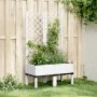 Pflanzgefäß mit weißem PP-Gitter 80x40x142 cm von , Töpfe und Pflanzgefäße - Ref: Foro24-367924, Preis: 87,69 €, Rabatt: %