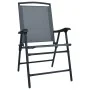 Klappbare Gartenstühle 2 Stück Textilene grau von vidaXL, Gartenstühle - Ref: Foro24-47922, Preis: 84,85 €, Rabatt: %