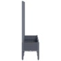 Planter with gray PP trellis 120x40x142 cm by , Pots and planters - Ref: Foro24-367926, Price: 96,30 €, Discount: %