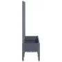 Planter with gray PP trellis 120x40x142 cm by , Pots and planters - Ref: Foro24-367926, Price: 94,86 €, Discount: %