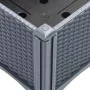 Planter with gray PP trellis 120x40x142 cm by , Pots and planters - Ref: Foro24-367926, Price: 94,86 €, Discount: %