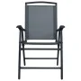 Folding garden chairs 2 units gray textilene by vidaXL, Garden chairs - Ref: Foro24-47922, Price: 87,88 €, Discount: %